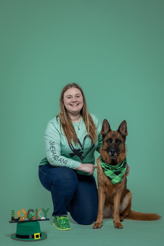St. Patrick's Day Photos with a dog