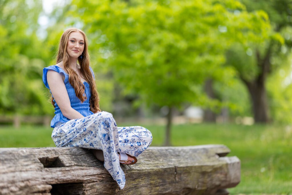 Lake Central Senior Portraits Deep River County Park Indiana