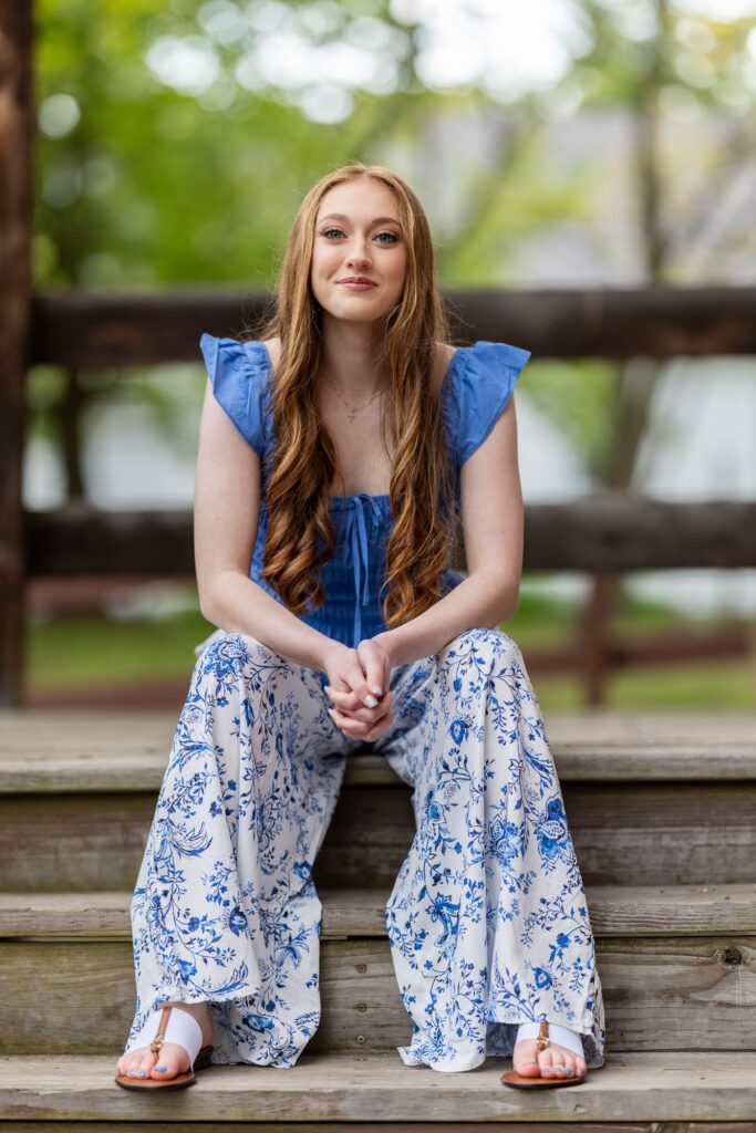 Lake Central Senior Portraits Deep River County Park Indiana