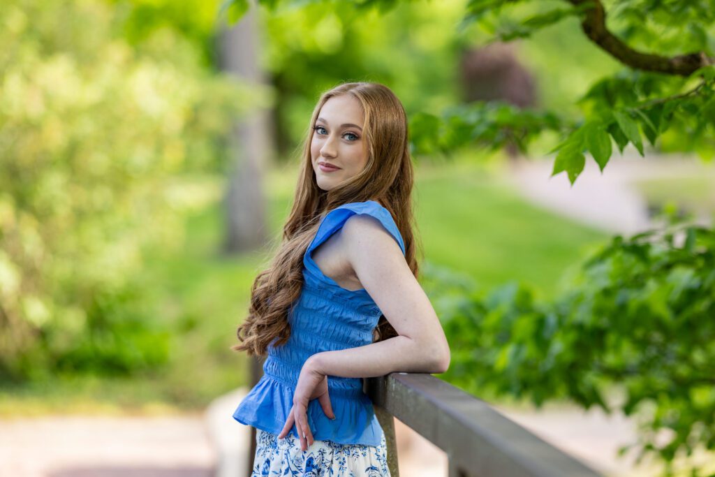 Lake Central Senior Portraits Deep River County Park Indiana