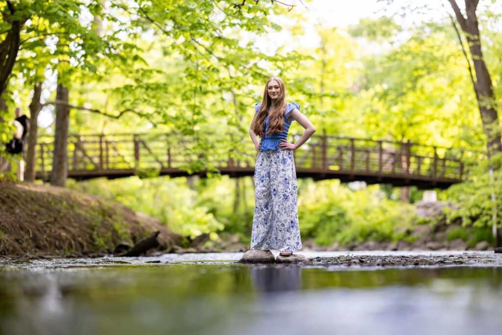 Lake Central Senior Portraits Deep River County Park Indiana