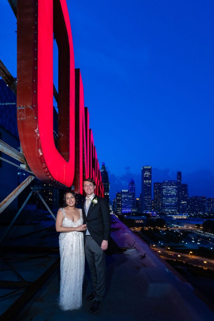 Congress Plaza Hotel Wedding Chicago - Roof top photo